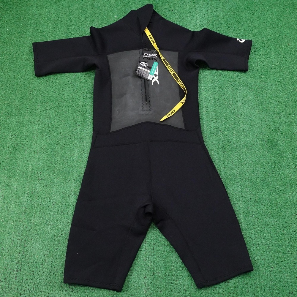 New! DBX Wetsuit Mens Size M 3/2mm Shorty Neoprene Surf Swim Dive Super Stretch